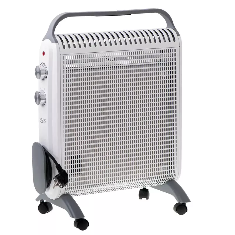 Grzejnik konwekcyjny elektryczny Adler AD 7750, 2000 W, 2 poziomy mocy, IP24, biały