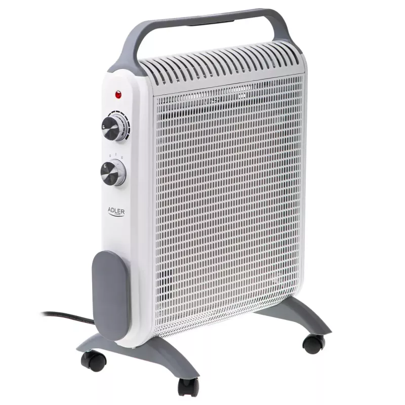 Grzejnik konwekcyjny elektryczny Adler AD 7750, 2000 W, 2 poziomy mocy, IP24, biały