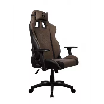 Fotel gamingowy Arozzi Avanti SoftFabric Brown — tapicerka materiałowa, ergonomiczny design, regulowana wysokość i pochylenie