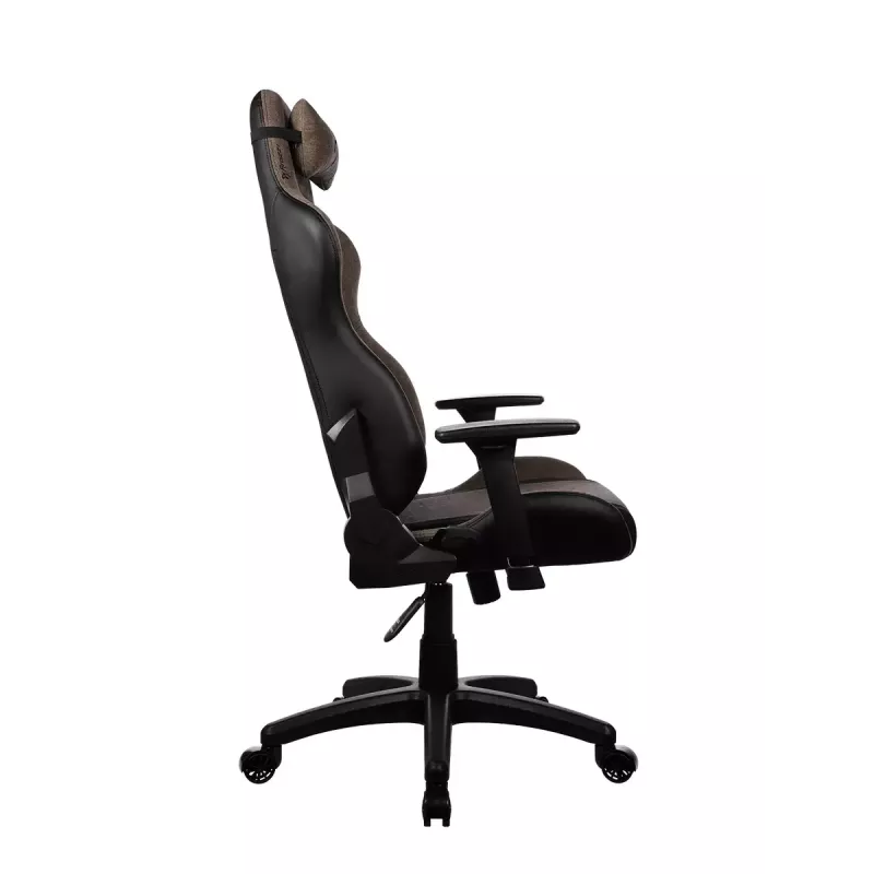 Fotel gamingowy Arozzi Avanti SoftFabric Brown — tapicerka materiałowa, ergonomiczny design, regulowana wysokość i pochylenie