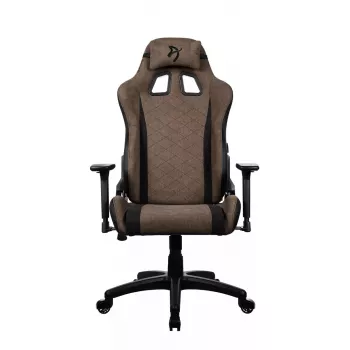 Fotel gamingowy Arozzi Avanti SoftFabric Brown — tapicerka materiałowa, ergonomiczny design, regulowana wysokość i pochylenie