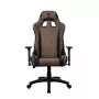 Fotel gamingowy Arozzi Avanti SoftFabric Brown — tapicerka materiałowa, ergonomiczny design, regulowana wysokość i pochylenie