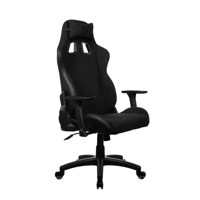 Fotel gamingowy arozzi Avanti SoftFabric Pure Czarny — ergonomiczny, z wysokim oparciem, regulowanymi podłokietnikami i funkcją odchylania