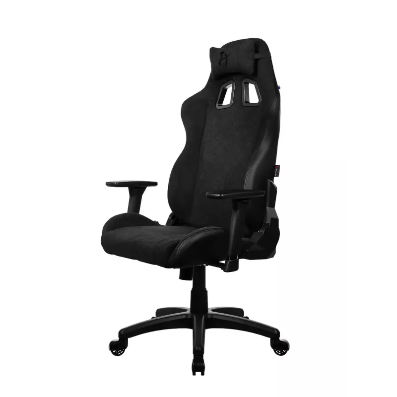 Fotel gamingowy arozzi Avanti SoftFabric Pure Czarny — ergonomiczny, z wysokim oparciem, regulowanymi podłokietnikami i funkcją odchylania