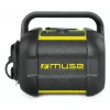 Radio budowlane Muse M-968 BTY — analogowe FM, 40 W RMS, Bluetooth 10 m, pyłoszczelne/odporne na wstrząsy, czarno-żółte