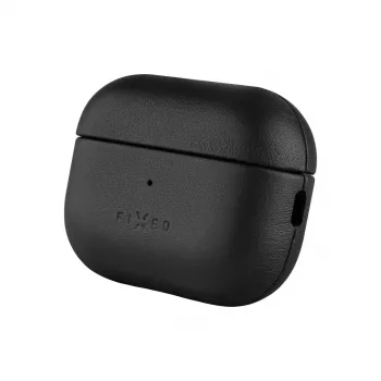 Ochronne skórzane etui FIXED FIXLPM-999-BK na słuchawki z obsługą MagSafe, czarne