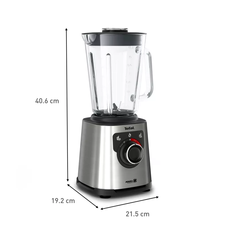 Tefal Perfectmix+ BL871D 1,5 L Blender stołowy 1200 W Stal nierdzewna, Szary