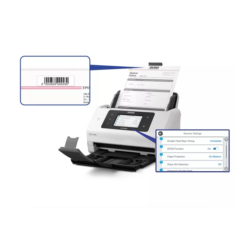 Epson WorkForce DS-900WN Skaner arkuszowy 600 x 600 DPI A4 Biały
