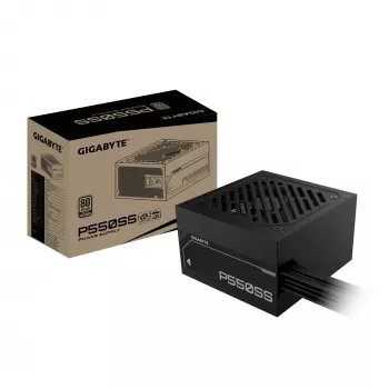 Zasilacz GIGABYTE P550SS - PCIe 5.0, 80 PLUS Silver, wentylator 120mm, zgodny z ATX 3.0, wtyczka EU
