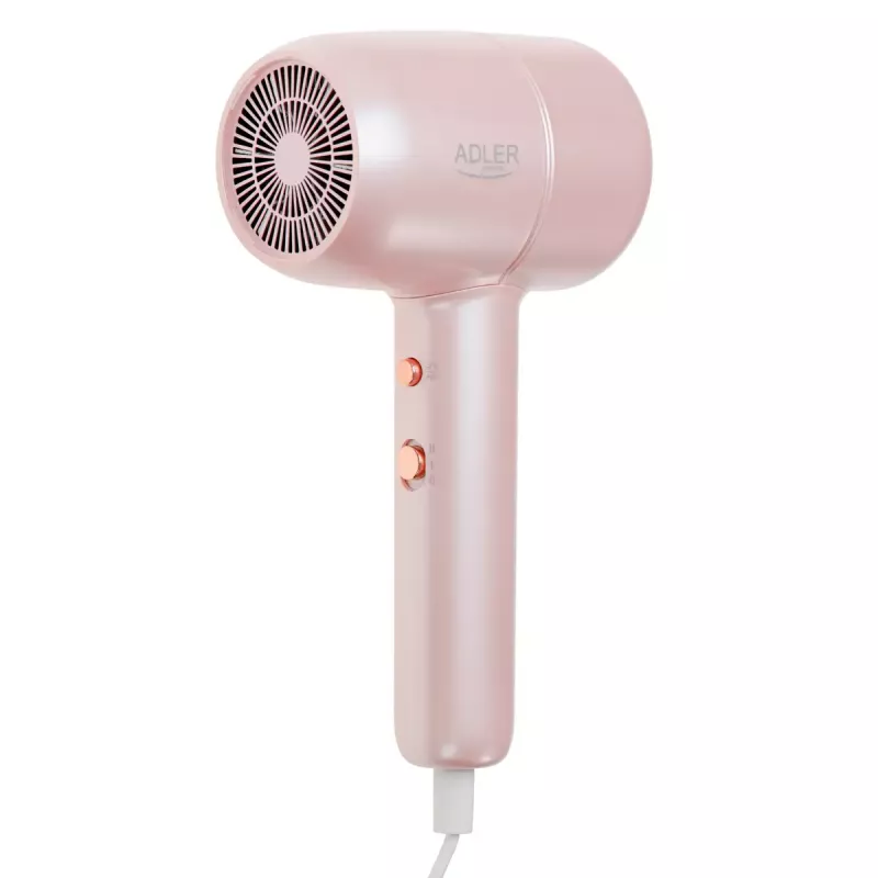Suszarka do włosów Adler AD 2279p 1800 W, 2 poziomy temperatury, 2 prędkości, funkcja zimnego nawiewu, dysza koncentrator, różowa