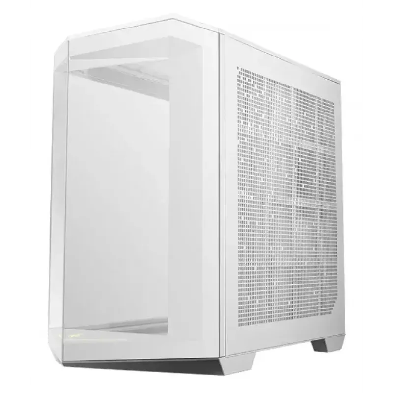 Obudowa PC MSI MAG PANO 100R PZ Midi Tower Biała — ATX, 380 mm GPU, 166 mm cooler CPU, 8 slotów rozszerzeń, 3×2,5 cala + 2×3,5 cala, USB-A×2, USB-C×1