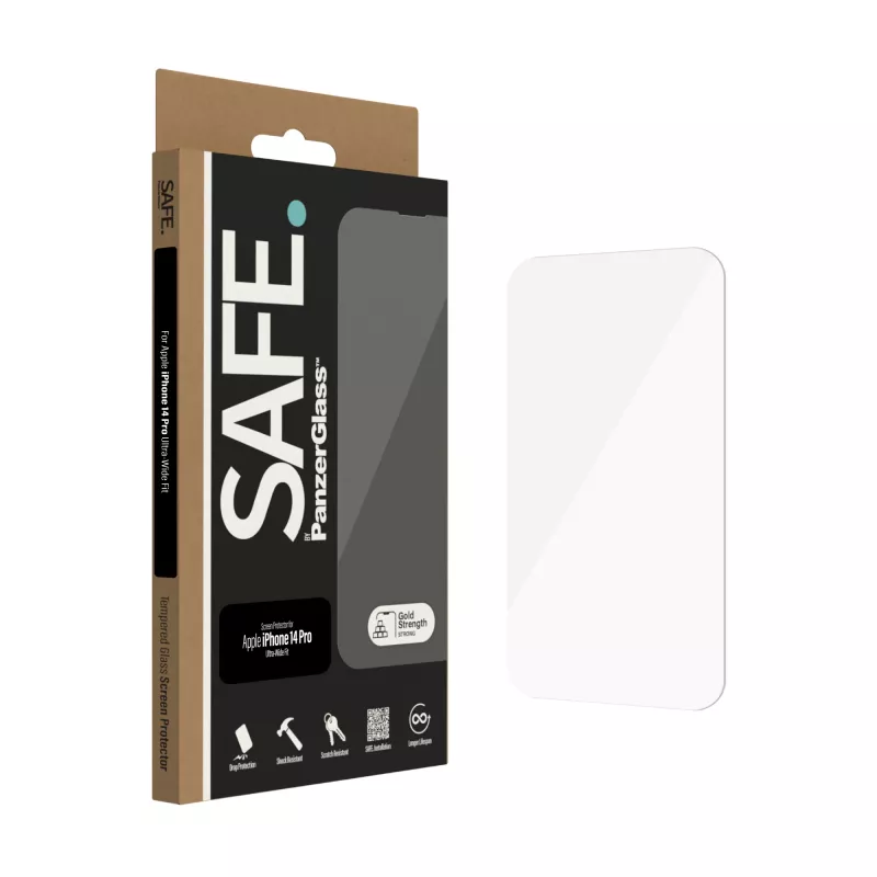 Szkło ochronne PanzerGlass SAFE. by ® Apple iPhone 14 Pro Ultra-Wide Fit Odporne na zarysowania i wstrząsy
