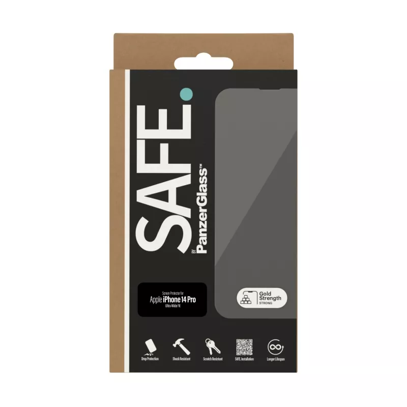 Szkło ochronne PanzerGlass SAFE. by ® Apple iPhone 14 Pro Ultra-Wide Fit Odporne na zarysowania i wstrząsy