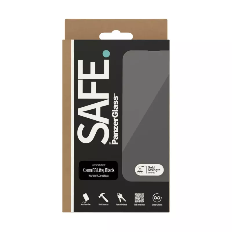Screen Protector PanzerGlass SAFE. by ® Xiaomi 13 Lite Ultra-Wide Fit Scratch Shock Resistant