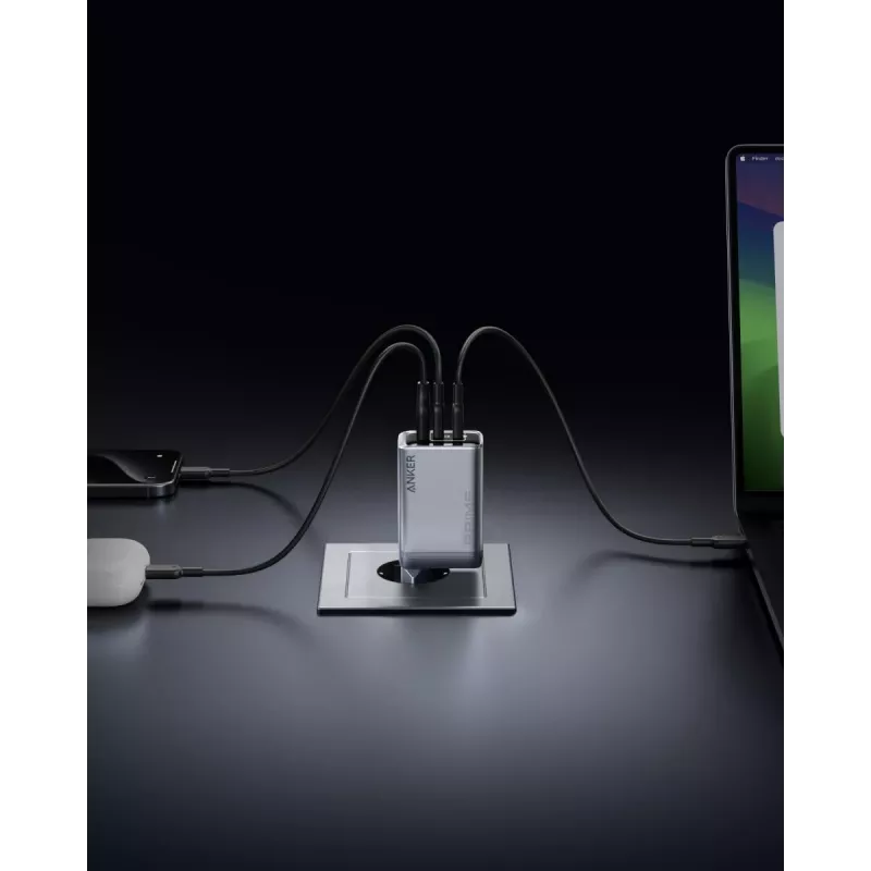 Ładowarka do urządzeń mobilnych Anker A2688341 uniwersalna czarna AC wewnętrzna 110-240V 1 USB 2.0 2 USB-C