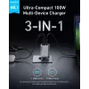 Ładowarka do urządzeń mobilnych Anker A2688341 uniwersalna czarna AC wewnętrzna 110-240V 1 USB 2.0 2 USB-C