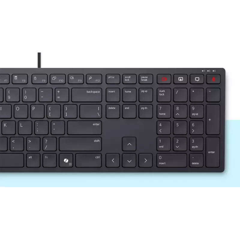 Klawiatura DELL KB525C Office USB QWERTY US International Czarna
