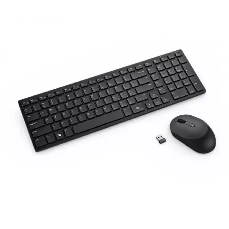 DELL KM555 Cicha klawiatura i mysz w zestawie Uniwersalna RF Wireless + Bluetooth QWERTY US International Czarny
