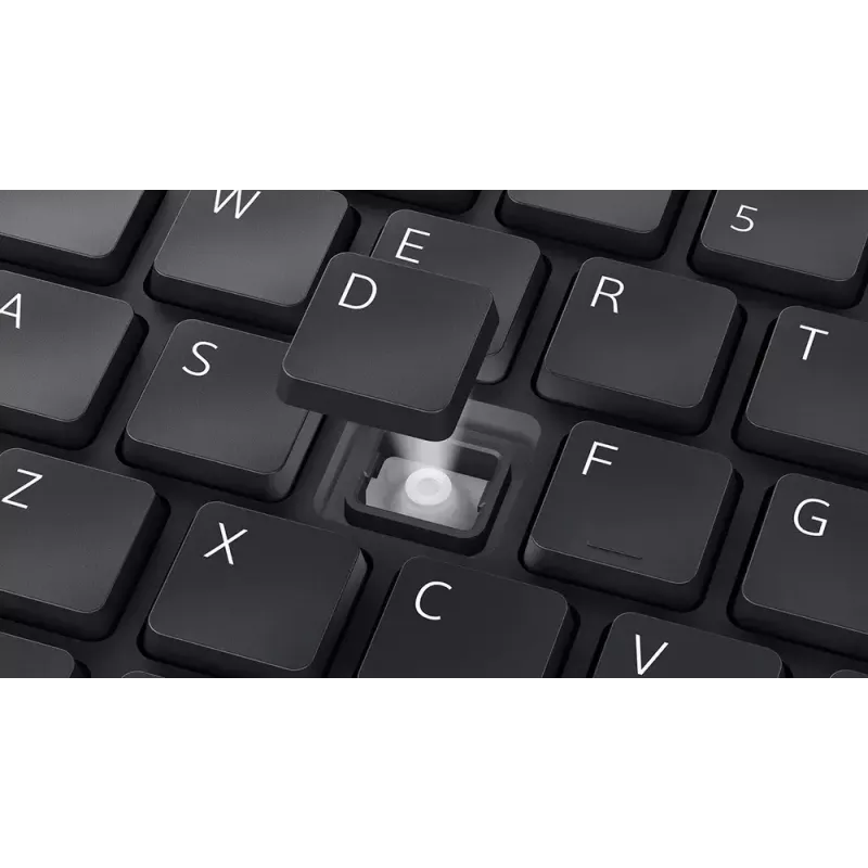 DELL KM555 Cicha klawiatura i mysz w zestawie Uniwersalna RF Wireless + Bluetooth QWERTY US International Czarny