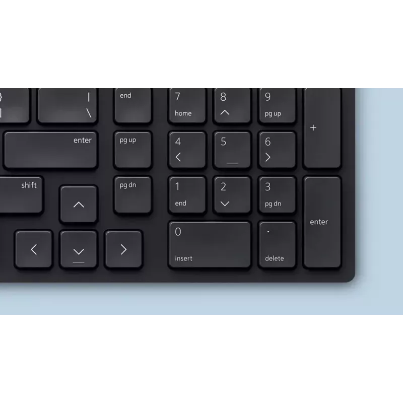 DELL KM555 Cicha klawiatura i mysz w zestawie Uniwersalna RF Wireless + Bluetooth QWERTY US International Czarny