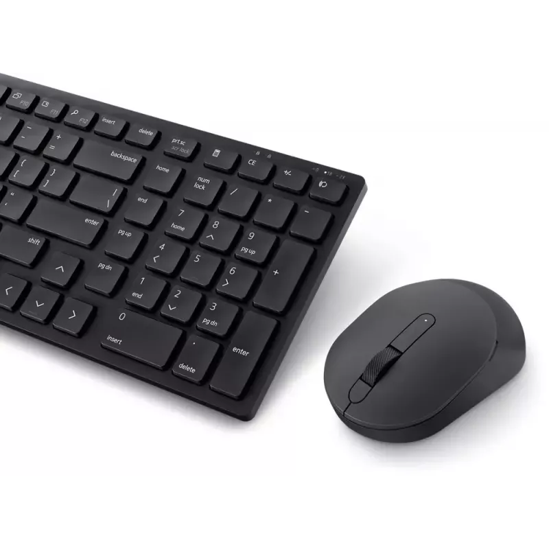 DELL KM555 Cicha klawiatura i mysz w zestawie Uniwersalna RF Wireless + Bluetooth QWERTY US International Czarny