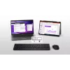 DELL KM555 Cicha klawiatura i mysz w zestawie Uniwersalna RF Wireless + Bluetooth QWERTY US International Czarny
