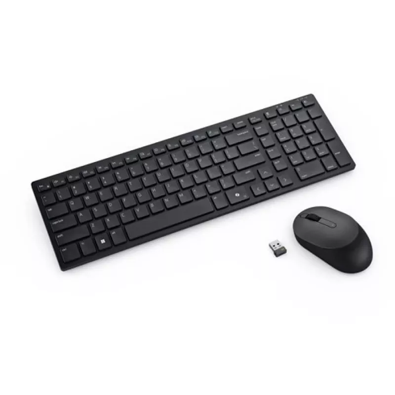 DELL Pro Compact Silent klawiatura and mysz - KM555 - Ukraiński (QWERTY)