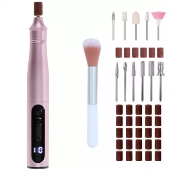 Manicure and pedicure drill set Adler AD 2181 - 5 power levels, pink