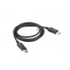Kabel LANBERG DisplayPort M/m 19-pin V1.2 4k 1,8 m czarny
