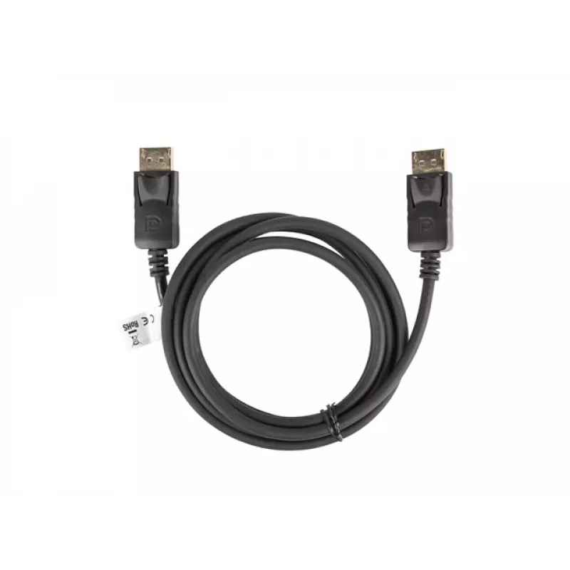 Kabel LANBERG DisplayPort M/m 19-pin V1.2 4k 1,8 m czarny