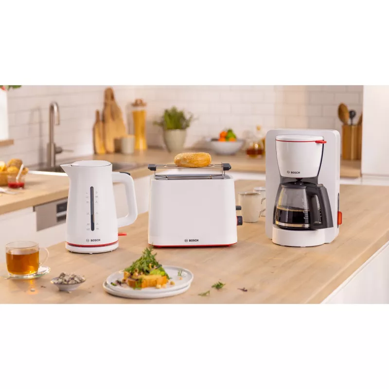 Bosch MyMoment TAT3M121 kompaktowy toster, 2 otwory, 950 W, biały