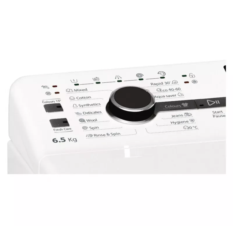 Whirlpool TDLRB 65242BS EU/N pralka ładowana od góry 6.5 kg 1151 obr./min. Biała