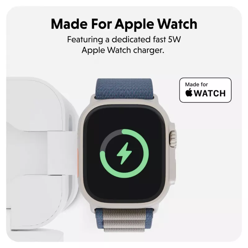 Targus HJ3320WHGL ładowarka do urządzeń mobilnych Słuchawki, Smartfon, Smartwatch Biały USB Ładowanie bezprzewodowe Szybkie ładowanie Wewnętrzna