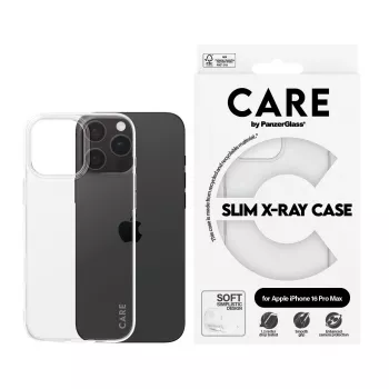 PanzerGlass CARE™ by ® X-Ray etui iPhone 16 Pro Max, Etui, Apple, Apple - iPhone 16 Pro Max, Przezroczysty