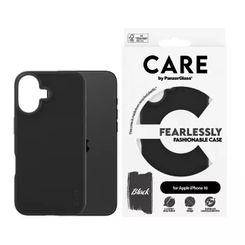 Cover PanzerGlass CARE by modne etui Czarny iPhone 16 Transparent