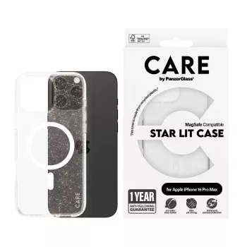 PanzerGlass CARE™ by ® Urban Combat Case Star Lit w. biały MagSafe iPhone 16 Pro Max