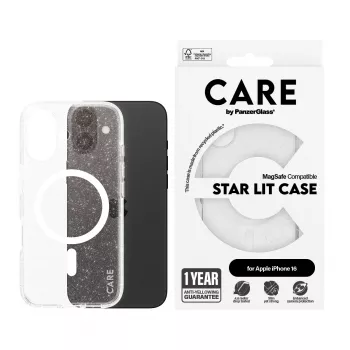 PanzerGlass CARE™ by ® Urban Combat Case Star Lit w. biały MagSafe iPhone 16