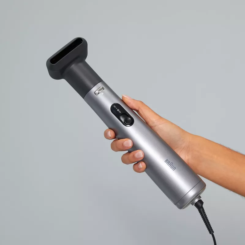 Szczotka na gorące powietrze BRAUN AS 4.3 Czarny i Srebrny — 1000 W, przewód 2,2 m