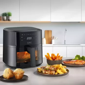 Frytkownica beztłuszczowa Caso Designer frytkownica beztłuszczowa 6.0 — 1700 W, pojemność 6 L, czarna