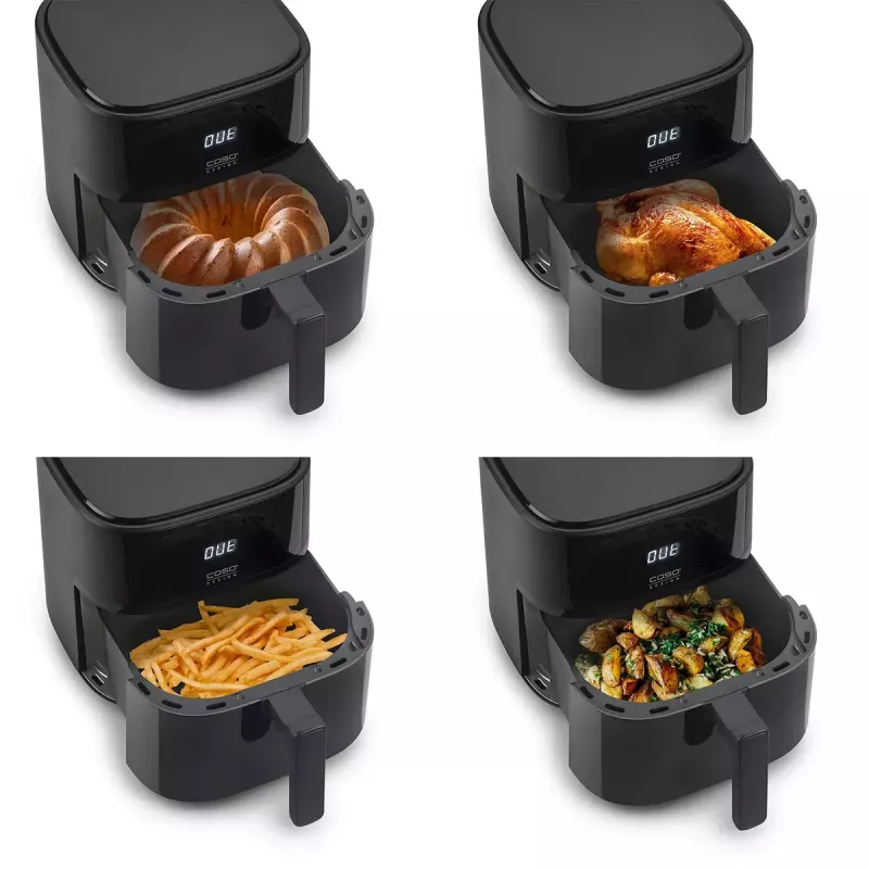 Frytkownica beztłuszczowa Caso Designer frytkownica beztłuszczowa 6.0 — 1700 W, pojemność 6 L, czarna