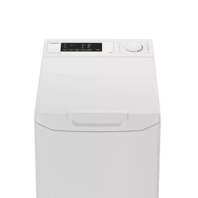 Pralka CANDY TCA273D3-S ładowana od góry 7 kg, 1200 obr./min, klasa energetyczna C, biała