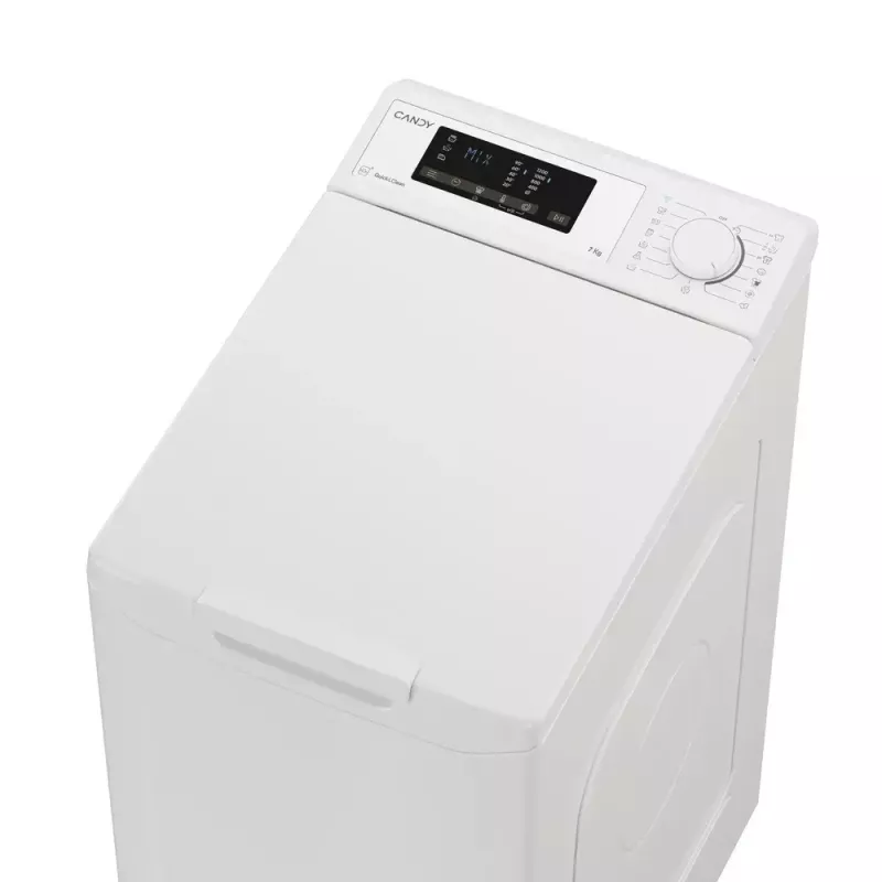 Pralka CANDY TCA273D3-S ładowana od góry 7 kg, 1200 obr./min, klasa energetyczna C, biała