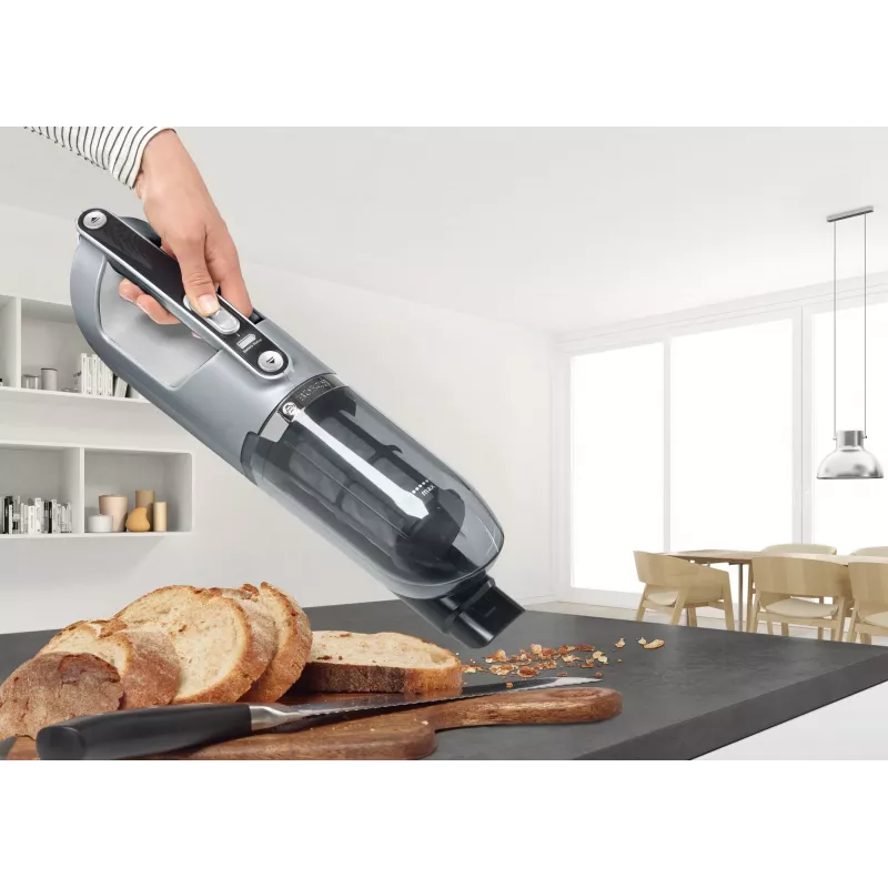 Odkurzacz pionowy Bosch BCH3P210 2-w-1, czyszczenie na sucho, pojemnik na kurz 0,4 l, zasilanie sieciowe i akumulatorowe, szary/czarny, 3 kg