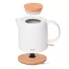 Czajnik elektryczny Adler AD 1304 — 1 l, 1200 W, obudowa ceramiczna, odchylana pokrywa, podstawa obrotowa 360°, biały