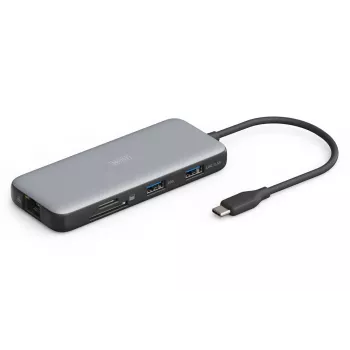 Stacja dokująca DIGITUS USB-C, 7-portowa - HDMI / 2x USB-A 3.2 Gen 2 / GbE / SD / MicroSD - 100W USB Power Delivery