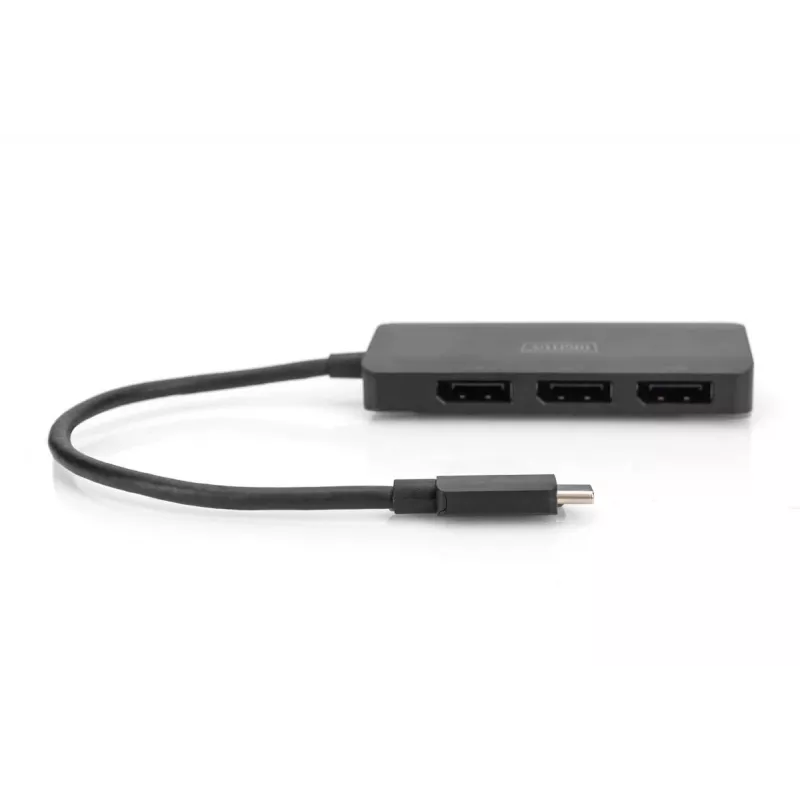 DIGITUS USB-C - 3x DP MST Hub wideo DP 1.4. 4K/60Hz