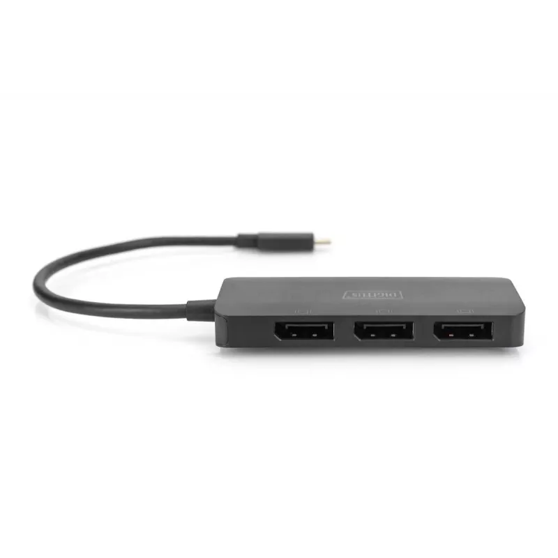 DIGITUS USB-C - 3x DP MST Hub wideo DP 1.4. 4K/60Hz