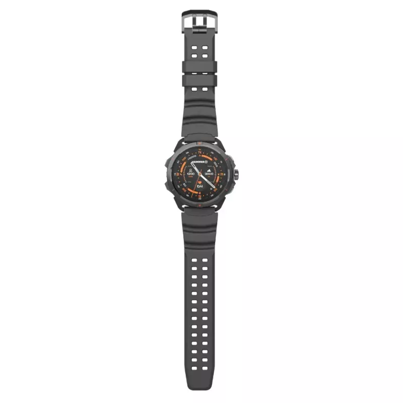 Smartwatch Hammer Hammer Watch 2 Czarny — 1,5-calowy AMOLED, GPS, wodoodporny, pomiar tętna, śledzenie aktywności