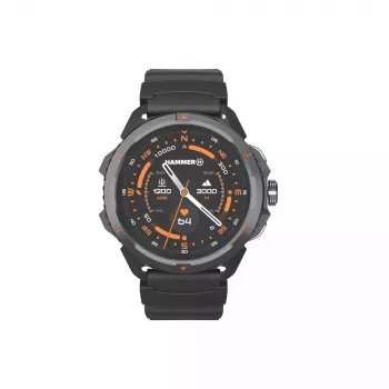 Smartwatch Hammer Hammer Watch 2 Czarny — 1,5-calowy AMOLED, GPS, wodoodporny, pomiar tętna, śledzenie aktywności