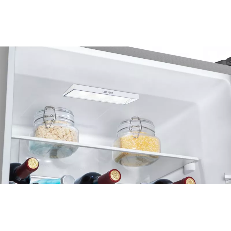 Gorenje Lodówka z zamrażarką N619EAXL4 SI, 304 L, No Frost (chłodziarka), SN-N, 6 kg/24h, E, Szary
